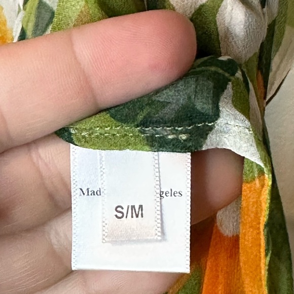 We Are Leone Ruby Ruffle Floral 100% Silk Maxi Cardigan Coverup Duster NWT - Picture 5 of 11